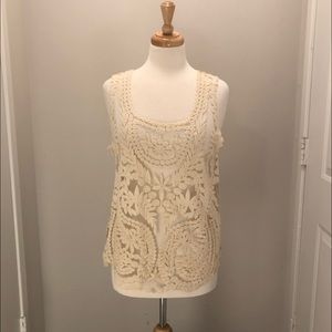 B Sharp Lace Sleeveless Top